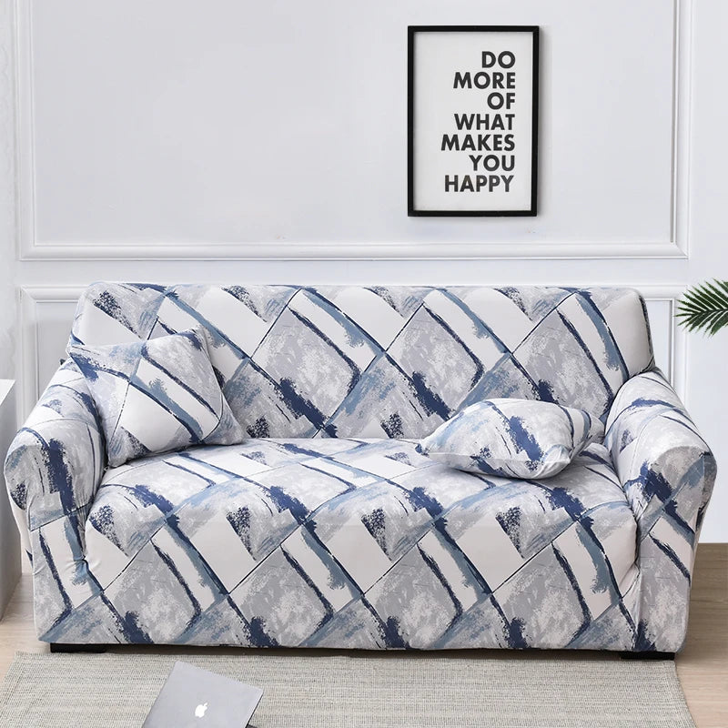 Coolazy Stretch Plaid Sofa Slipcover Elastic Sofa Covers for Living Room funda sofa Chair Couch Cover Home Decor 1/2/3/4-seater