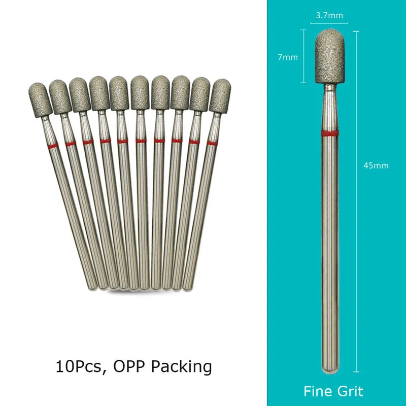 HYTOOS Nail Drill Bits Diamond Cutters for Manicure Cuticle Burr Milling Cutter for Pedicure Nails Accessories Tools