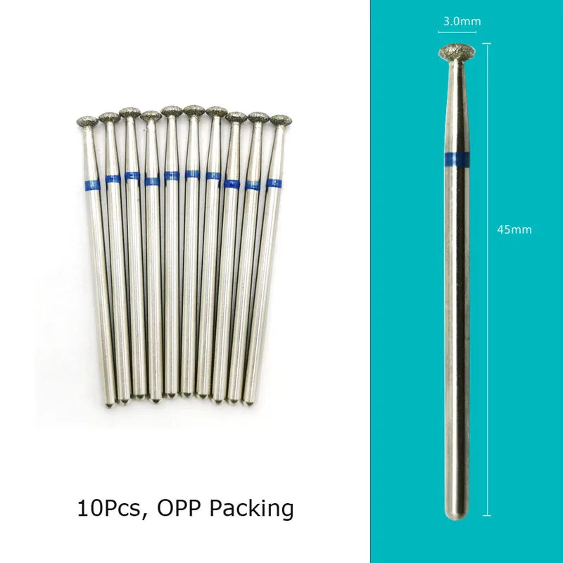 HYTOOS Nail Drill Bits Diamond Cutters for Manicure Cuticle Burr Milling Cutter for Pedicure Nails Accessories Tools