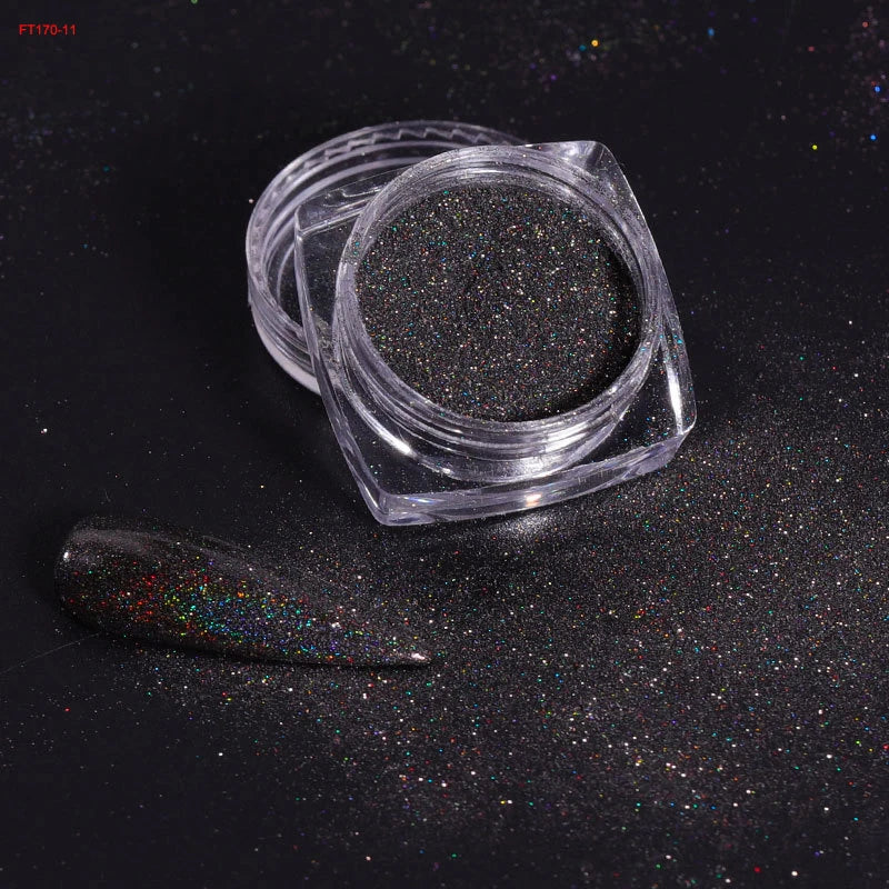 Pearl White Nails Glitter Aurora - Hailey Bieber Nails Moonlight Powders Fritillary Shell Mirror Pigment Nail Decoration