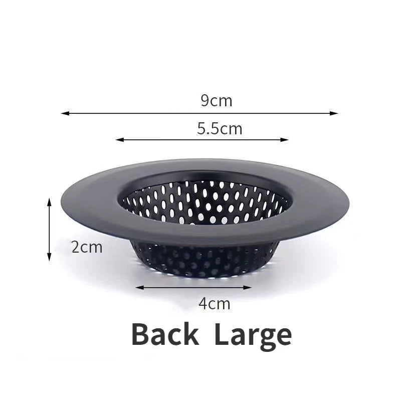 Stainless Steel Sink Filter Mesh Shower Floor Drain Hair Catcher Stopper Food Slag Drainer for Kitchen Bathroom Accessories