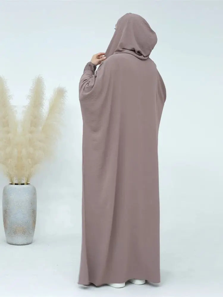 Ramadan Niqab Khimar Muslim Abaya Damen Dubai Turkey Islam Prayer Clothes Women Jilbab Modest Dress Kaftan Robe Femme Musulmane