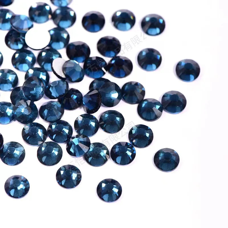1440Pcs/Pack Flatback 3D Glass Swarovsky DIY Nails Rhinestones Art Decoration Shiny Crystal Stones Gems Manicure