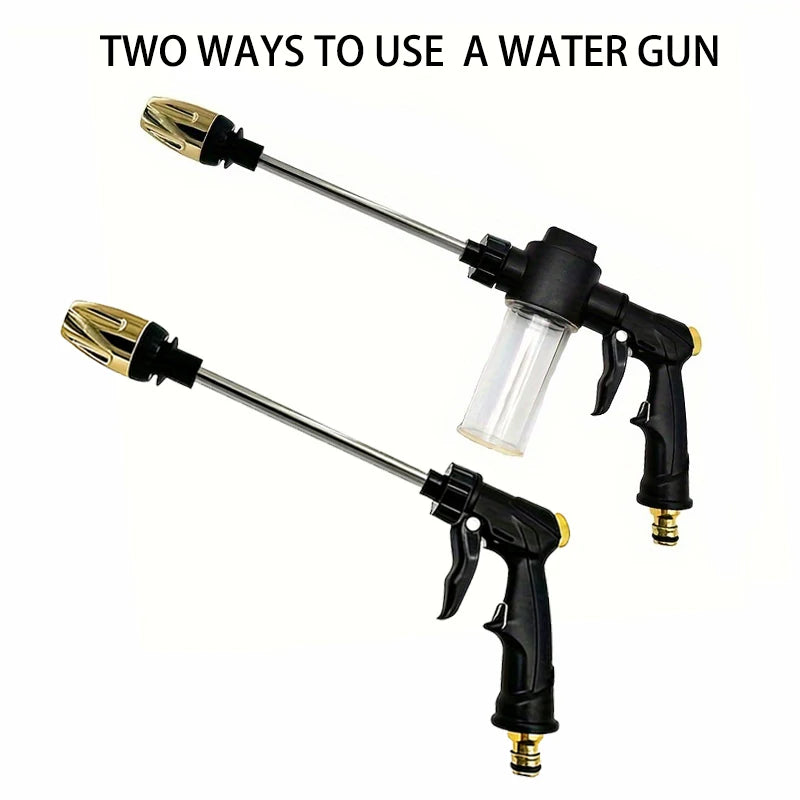 1PC Portable High-Pressure Water Gun Adjustable Cleaning Car Washer Garden Sprinkler Hose Nozzle Foam Water Gun
