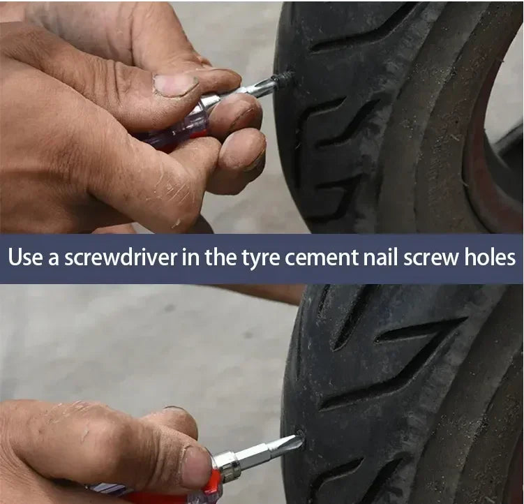 10/30Pcs Car Tyre Repair Rubber Nail Set Universal Car Motorcycle Tyre Repair Nails Truck Scooter Bike Tire Puncture Repair Tool