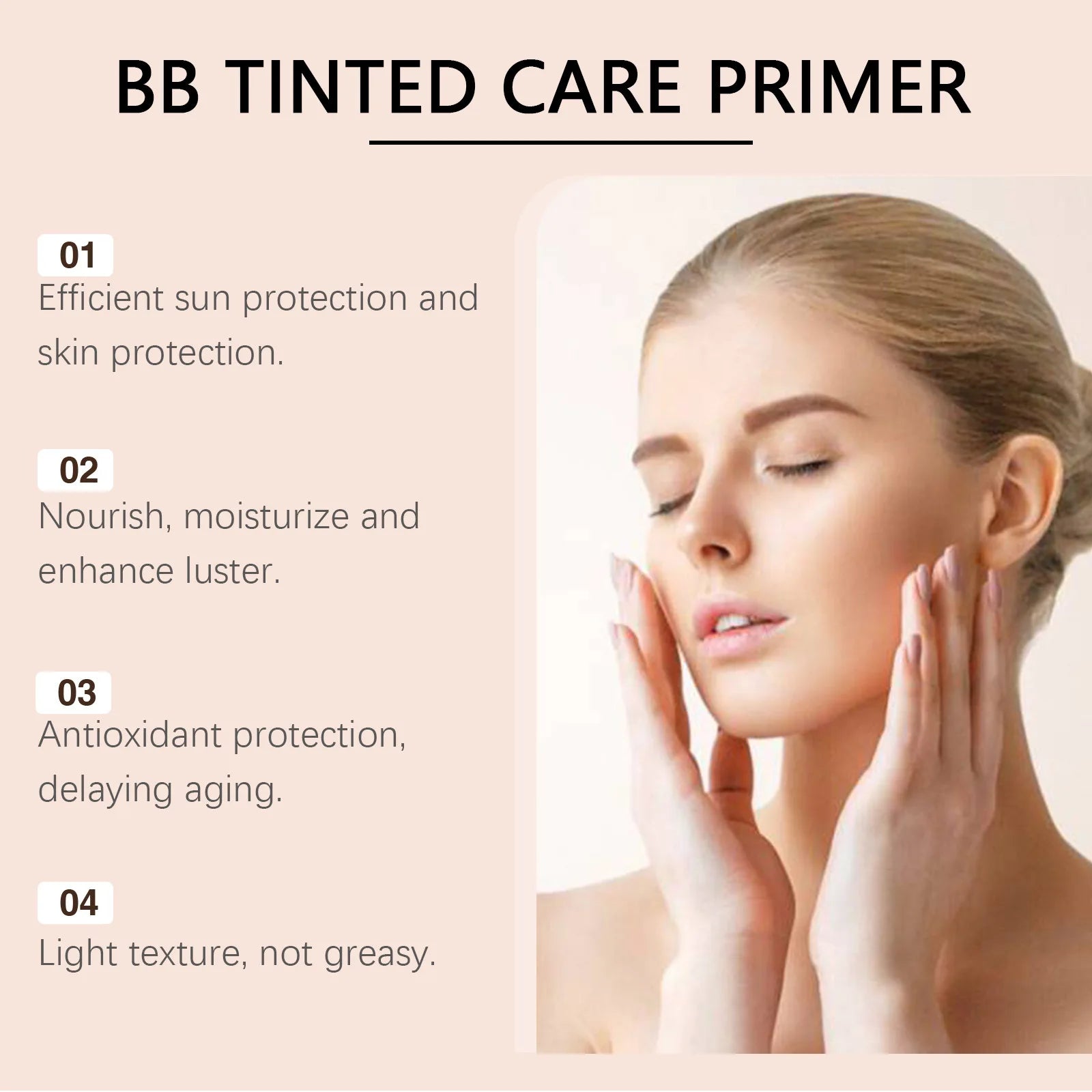 Sunscreen BB Cream Protect Sun Burn Calm Redness Balance Oil Shine Conceal Face Blemish Enhance Skin Barrier Portable Concealer