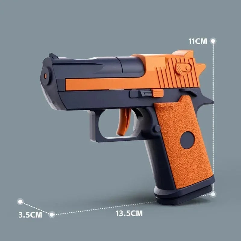 Mini Desert Eagle Water Gun - Continuous Firing Outdoor Water Pistol for Kids, Summer Beach Toy, Mechanical Water Shooter for Ou