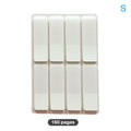 40/80/160 Pages Frosted Simple Pure White Index Stickers Transparent Label Stickers DIY Sticky Notes Office School Supplies