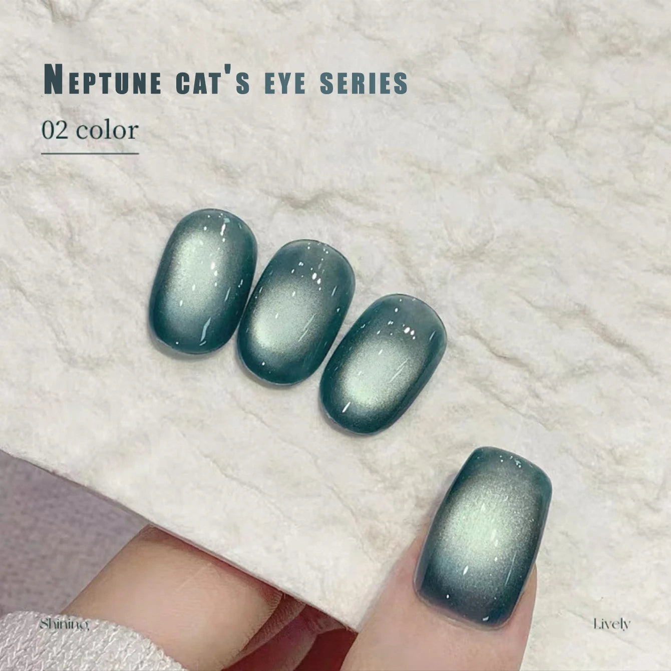 12ML 1-6PCS Summer And Autumn Island Glass Bead Magnet Cat Eye Gel Nail Polish Blue Nails Nail Art Nail Supplies