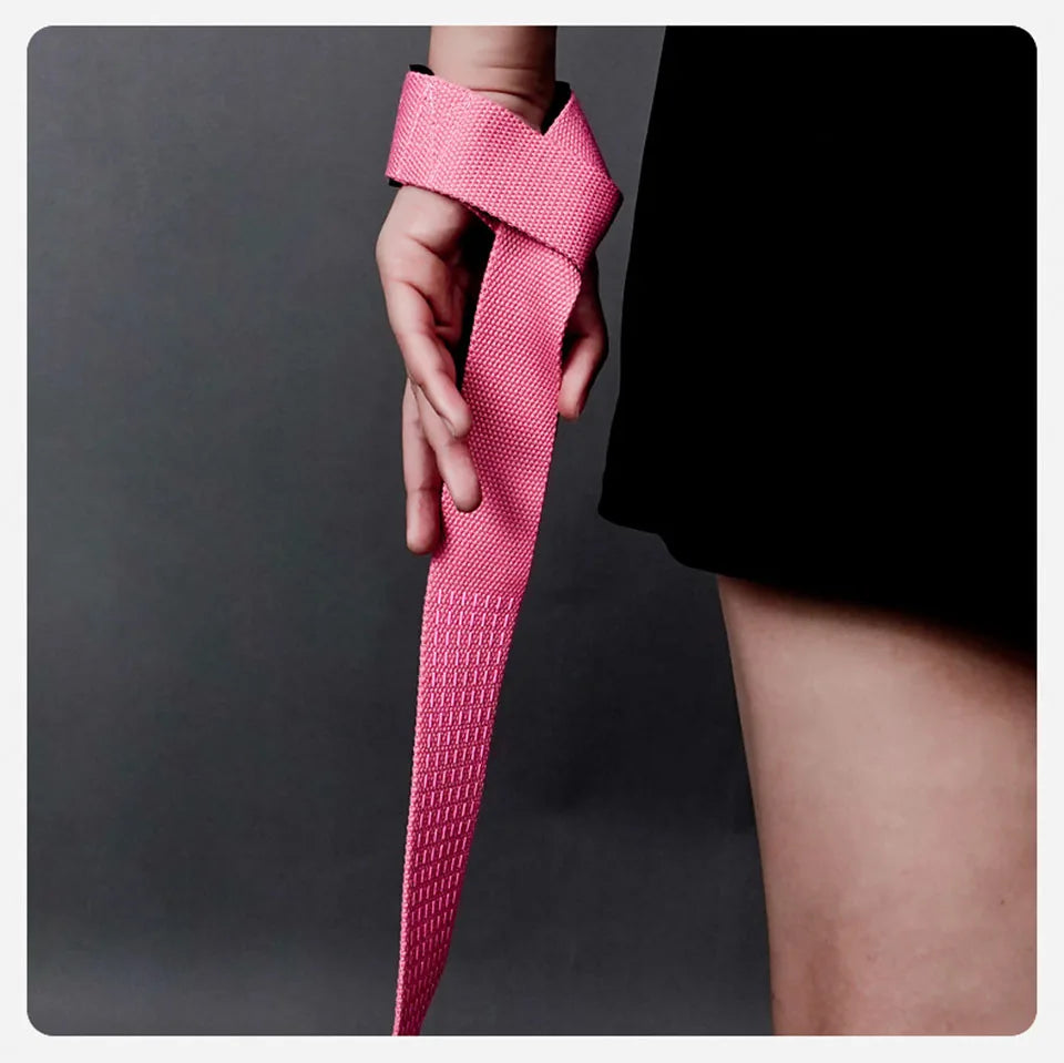 AOLIKES Weightlifting Wrist Straps Strength Training Adjustable Non-slip Gym Fitness Lifting Strap Wrist Support Grip Band