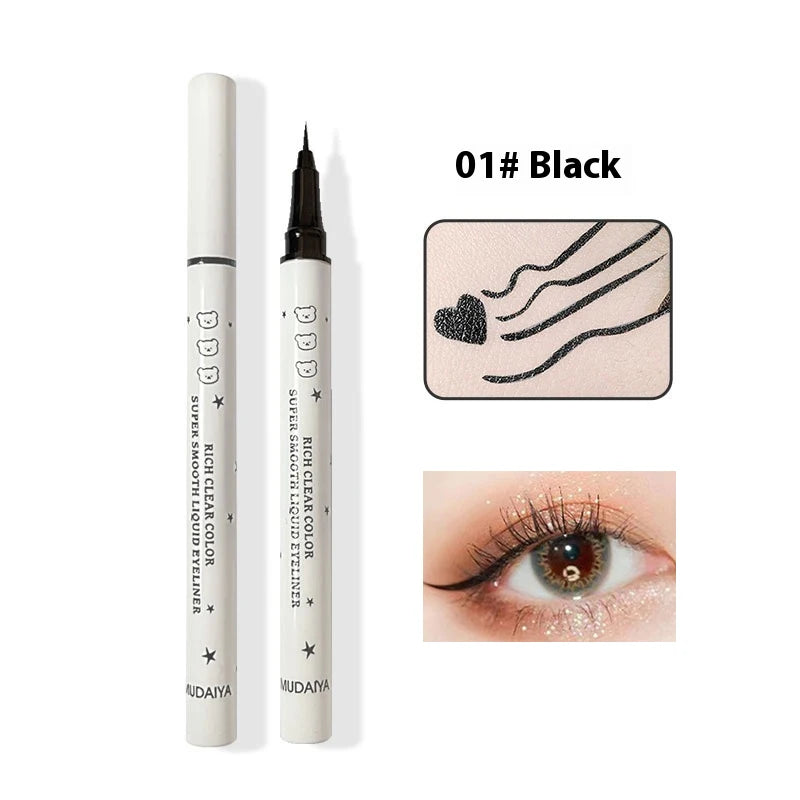Cute Bear Waterproof Long-Wearing Liquid Eyeliner Makeup Quick-Drying, Smudge-Resistant,  Formula for Sensitive Eyes Cosmetics