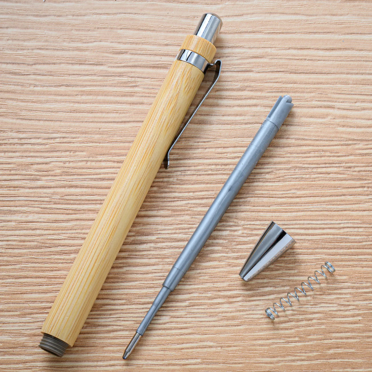 10PCS Bamboo Ballpoint Pen Stationery Party Pens Office School Supplies Business Gifts