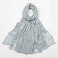 New Crinkle Rayon Hijab For Women Muslim Scarf Long Shawls Solid Islamic Turban Headband Heascarf Wraps Ramandan Headband
