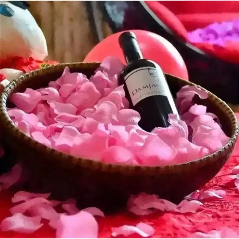 1000Pcs Top Colorful Artificial Fake Rose Petals Red White Gold Roses Petal Flowers Romantic Wedding Party Valentine Decor