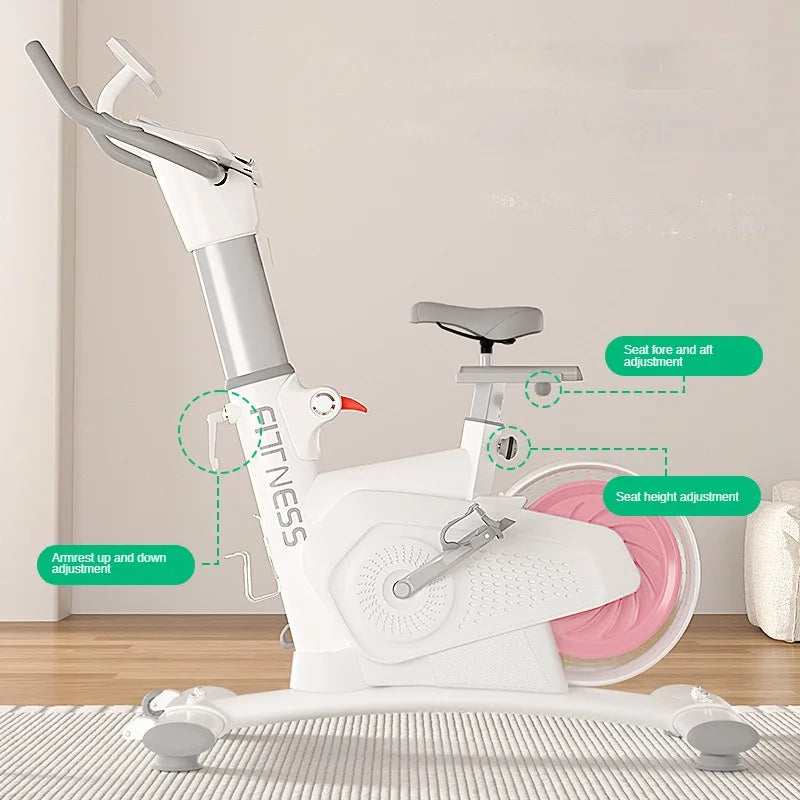 Indoor Cycling Fitness Equipment Mute Fat Burning Spinning Bikes With Commercial Dynamic Car Magnetic Control