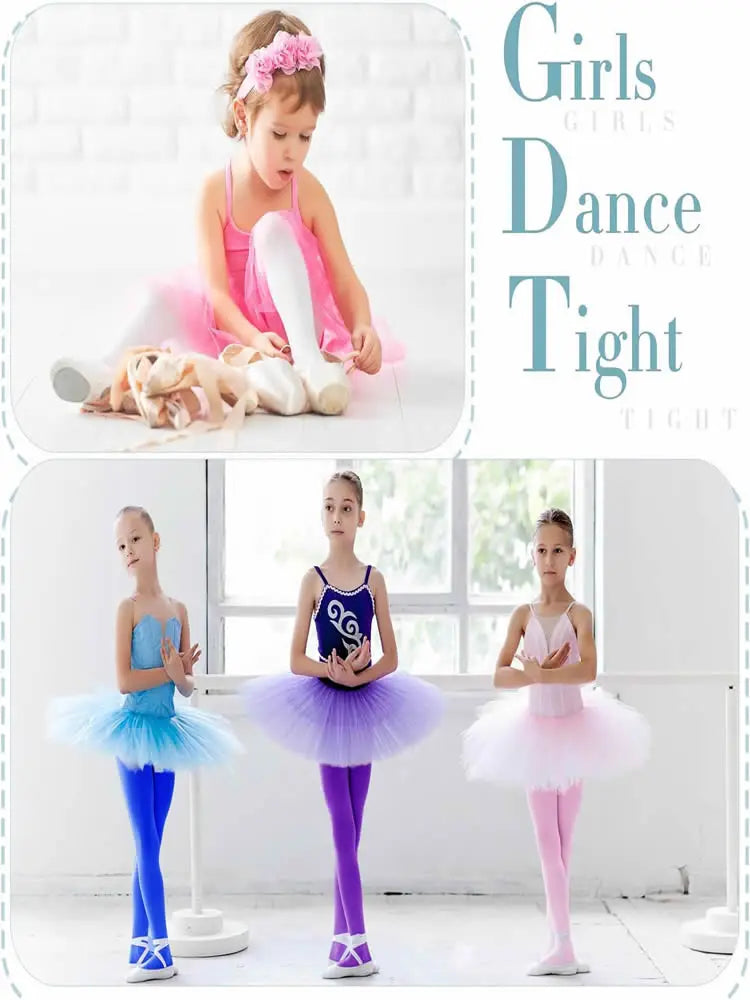 Soft Ballet Tights Soft Elasticity Tights Girls Ballet Tights Toddler Dance Footed Tights Bulk School Uniform Stockings Costume