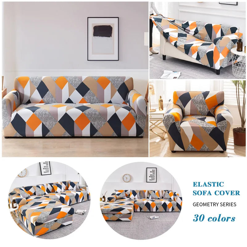 Coolazy Stretch Plaid Sofa Slipcover Elastic Sofa Covers for Living Room funda sofa Chair Couch Cover Home Decor 1/2/3/4-seater