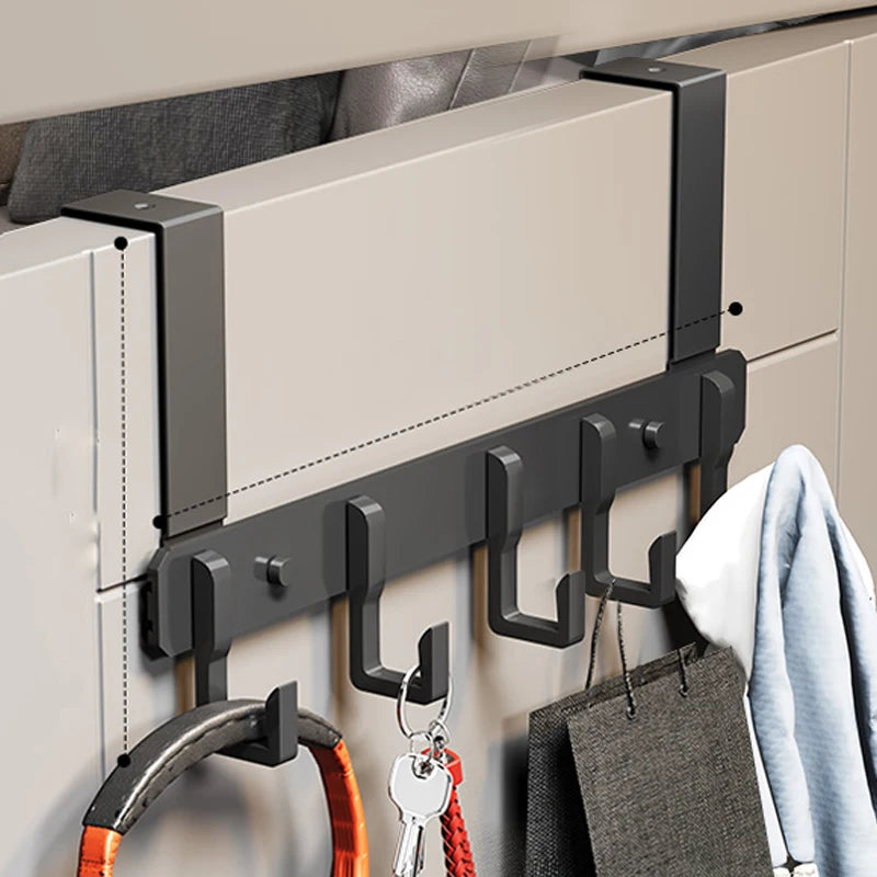 Door Behind Hook Storage Wall Hanging Clothes Hanger Coat Hook Punch-free Hanger Bedroom Organizer Storage Kitchen Accessories