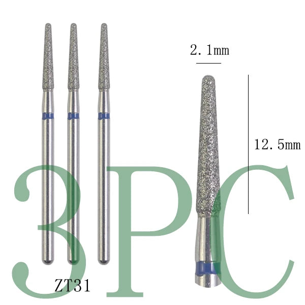 Diamond Nail Drill Bits, 3/32 Inch Cuticle Bit for Nail Drill,Drill Nails Manicure Pedicure Remover Tools for Acrylic Gel Nails