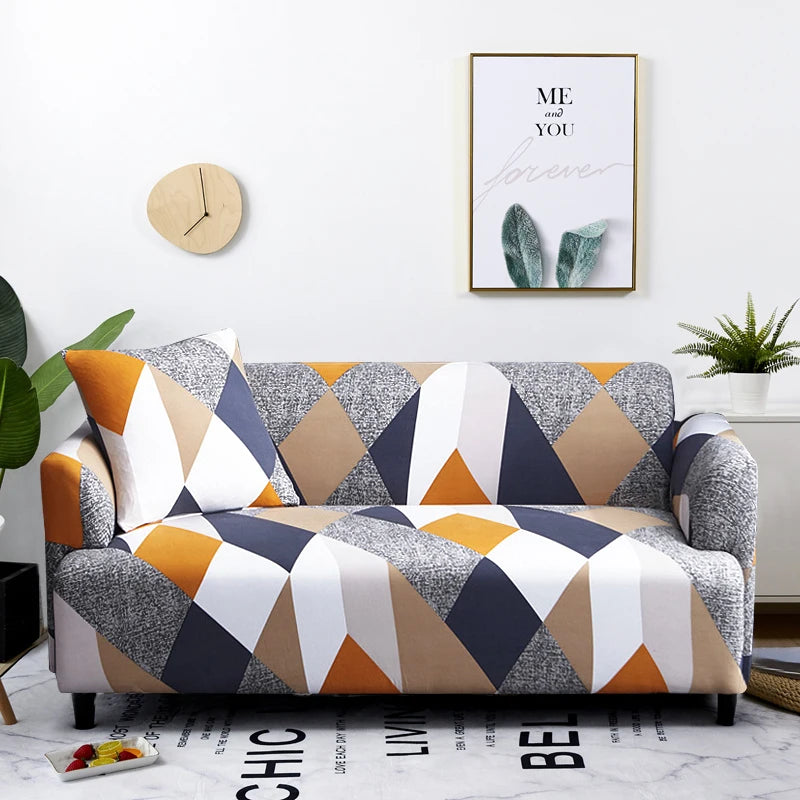 Coolazy Stretch Plaid Sofa Slipcover Elastic Sofa Covers for Living Room funda sofa Chair Couch Cover Home Decor 1/2/3/4-seater