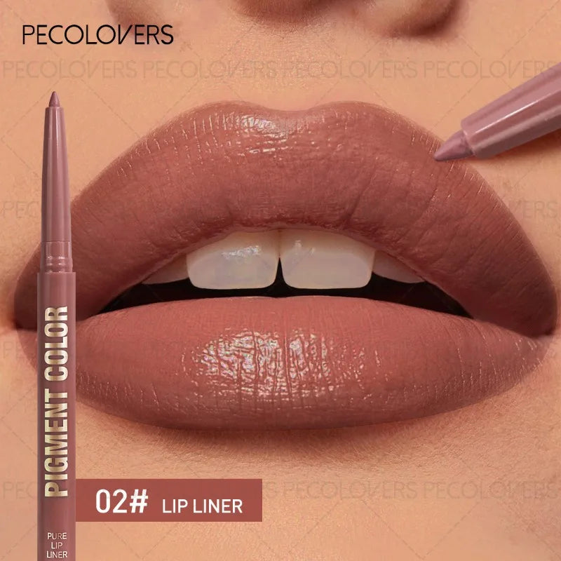 Multi-color Lipstick, Solid Lip Liner, Depicts The Outline of The Lips, Charming and Full Lips, Without Drying, Lip Cosmetics