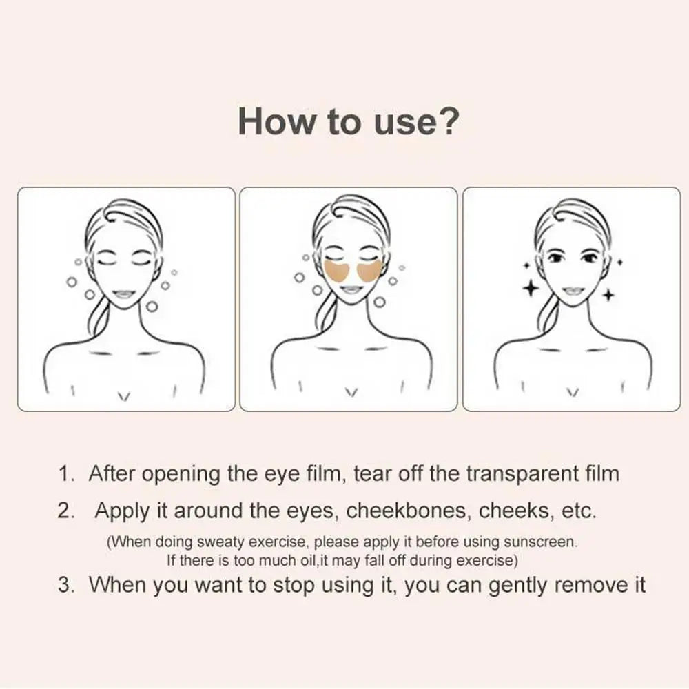 5 pair Golf Sunscreen Face Patches Anti-Sweat Moisturizing Sun Protection Stickers UV Facial Patch for Summer Outdoor Activities
