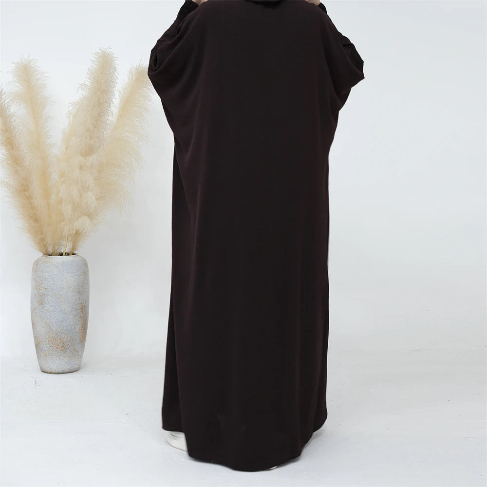 Ramadan Niqab Khimar Muslim Abaya Damen Dubai Turkey Islam Prayer Clothes Women Jilbab Modest Dress Kaftan Robe Femme Musulmane