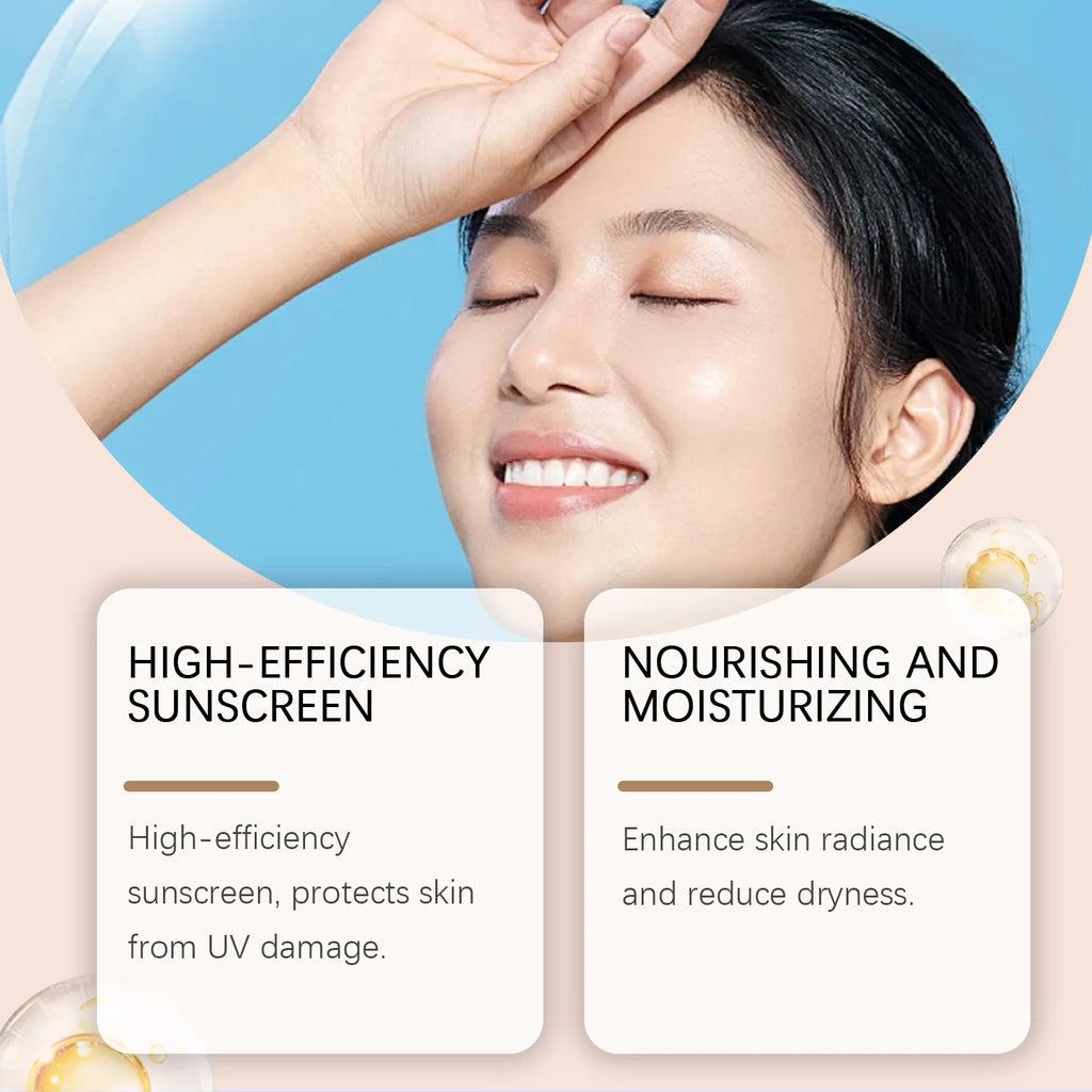 Sunscreen BB Cream Protect Sun Burn Calm Redness Balance Oil Shine Conceal Face Blemish Enhance Skin Barrier Portable Concealer