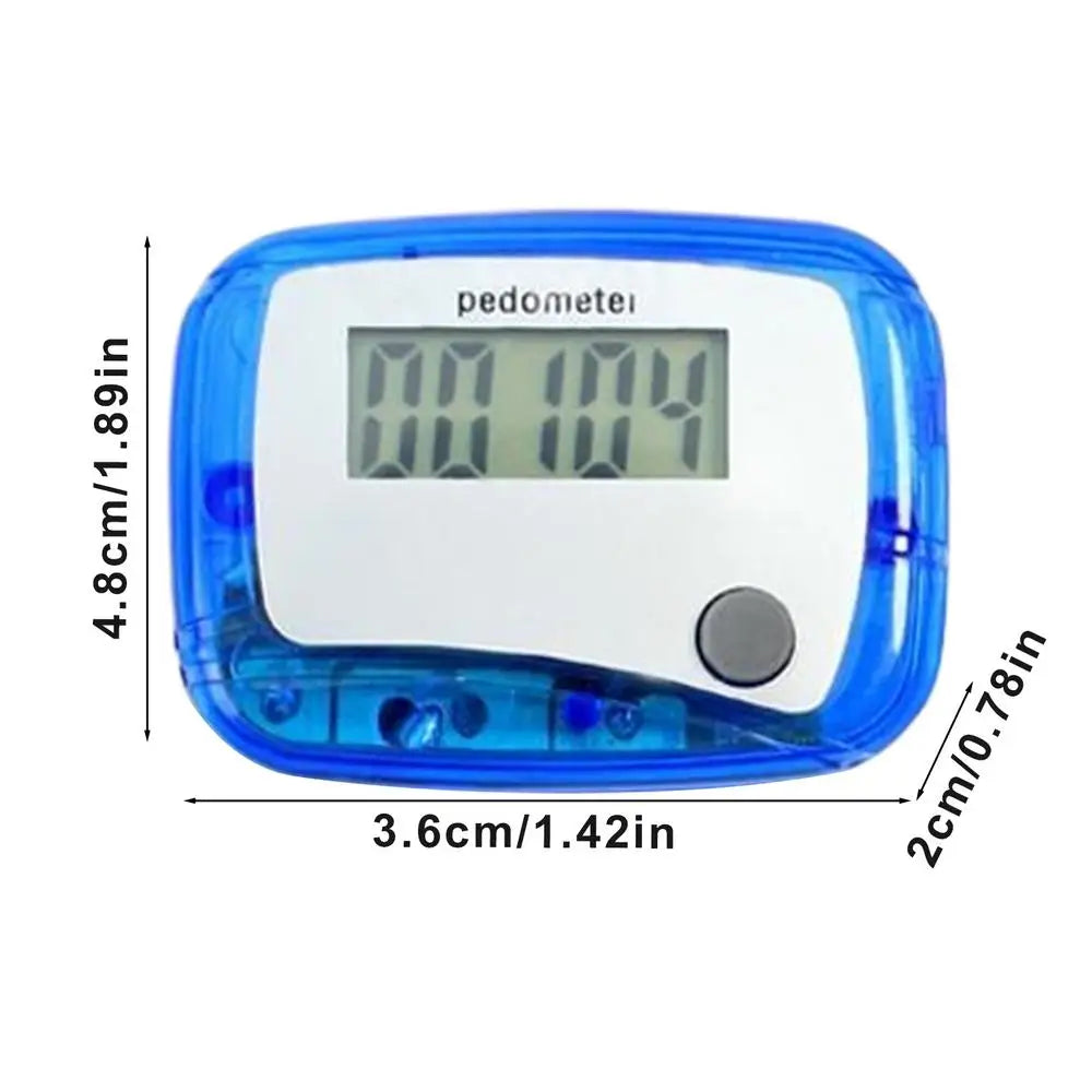 Pedometer for Walking Digital Fitness Sports Walk Meter 3D Step Pedometer for Sports Running Training Hiking Backpacking Travel