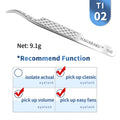 NAGARAKU Eyelash Extension Tweezers Makeup Stainless Steel Eyelash 3D accurate Clip