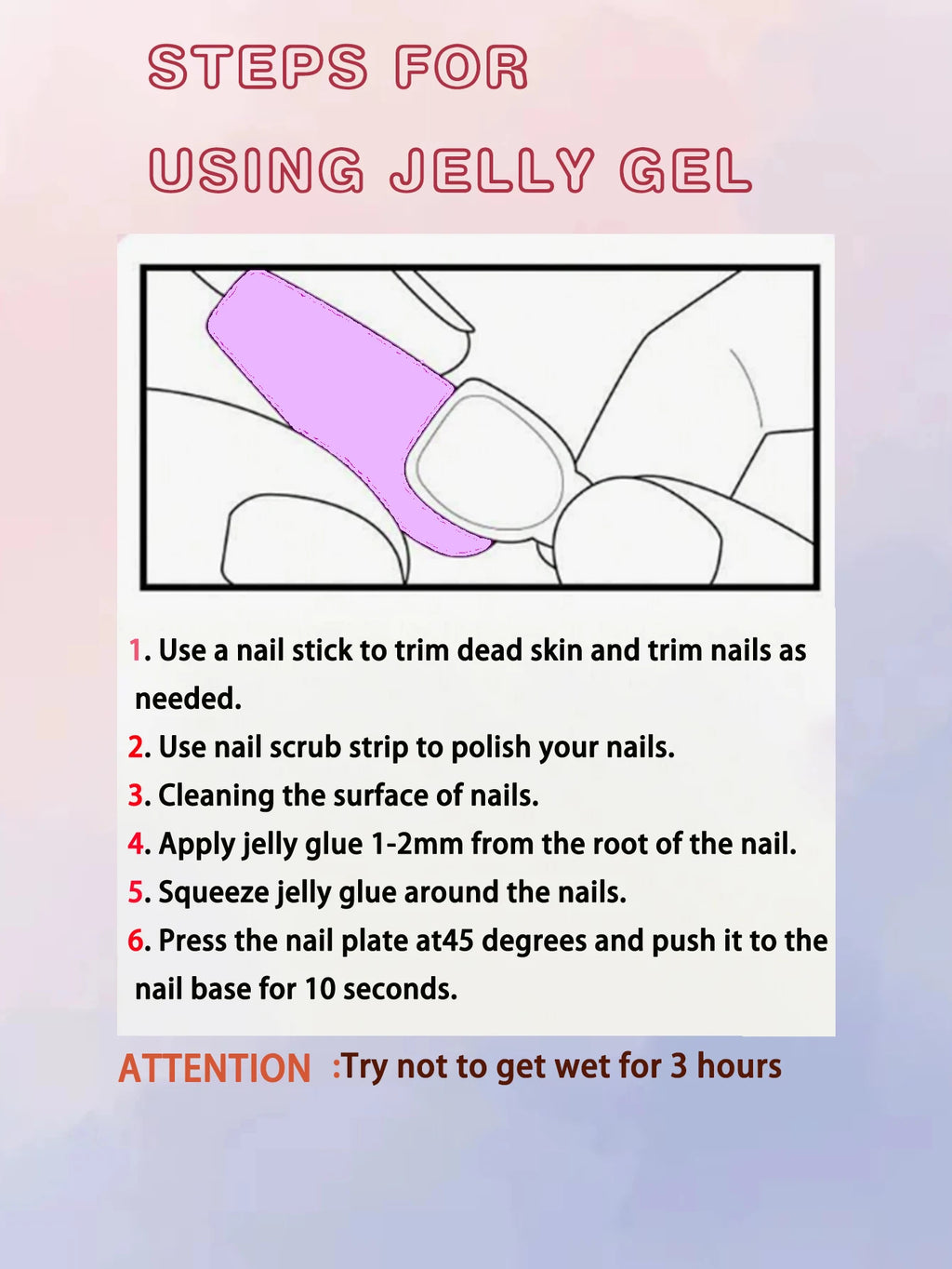 24 PCs Short French Minimalist Cat-eye Nails with 1 Jelly and 1 Nail File