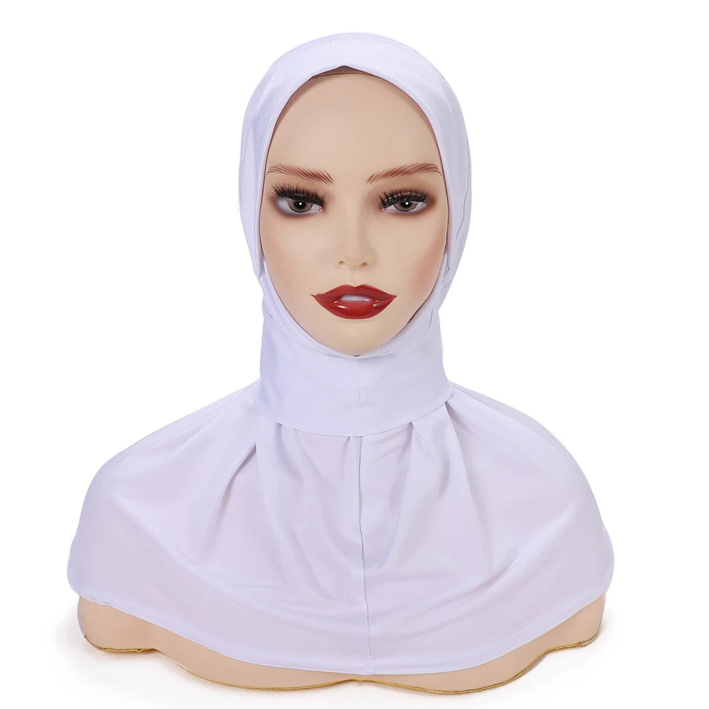 New Instant Hijab for Muslim Women Full Cover Headwraps Scarf Islam Turban Caps Ready to Wear Snap Undercap Hijab