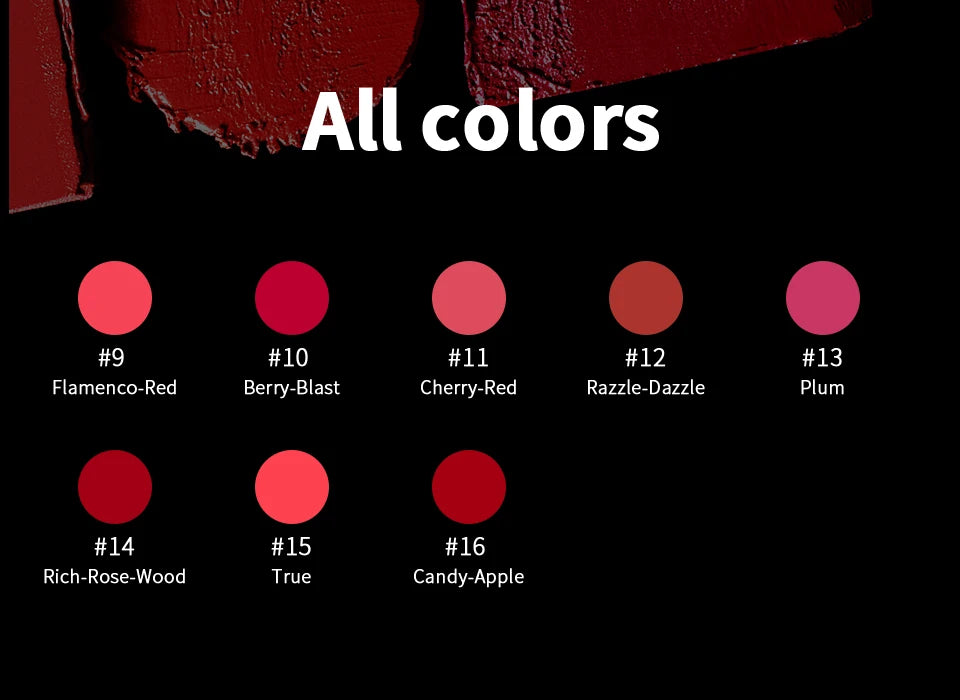 CHARMACY 6 Colors Luxury Velvet Nude Moisturize Lipstick Long Lasting Easy to Wear Korean LipStick for Women Makeup Cosmetic