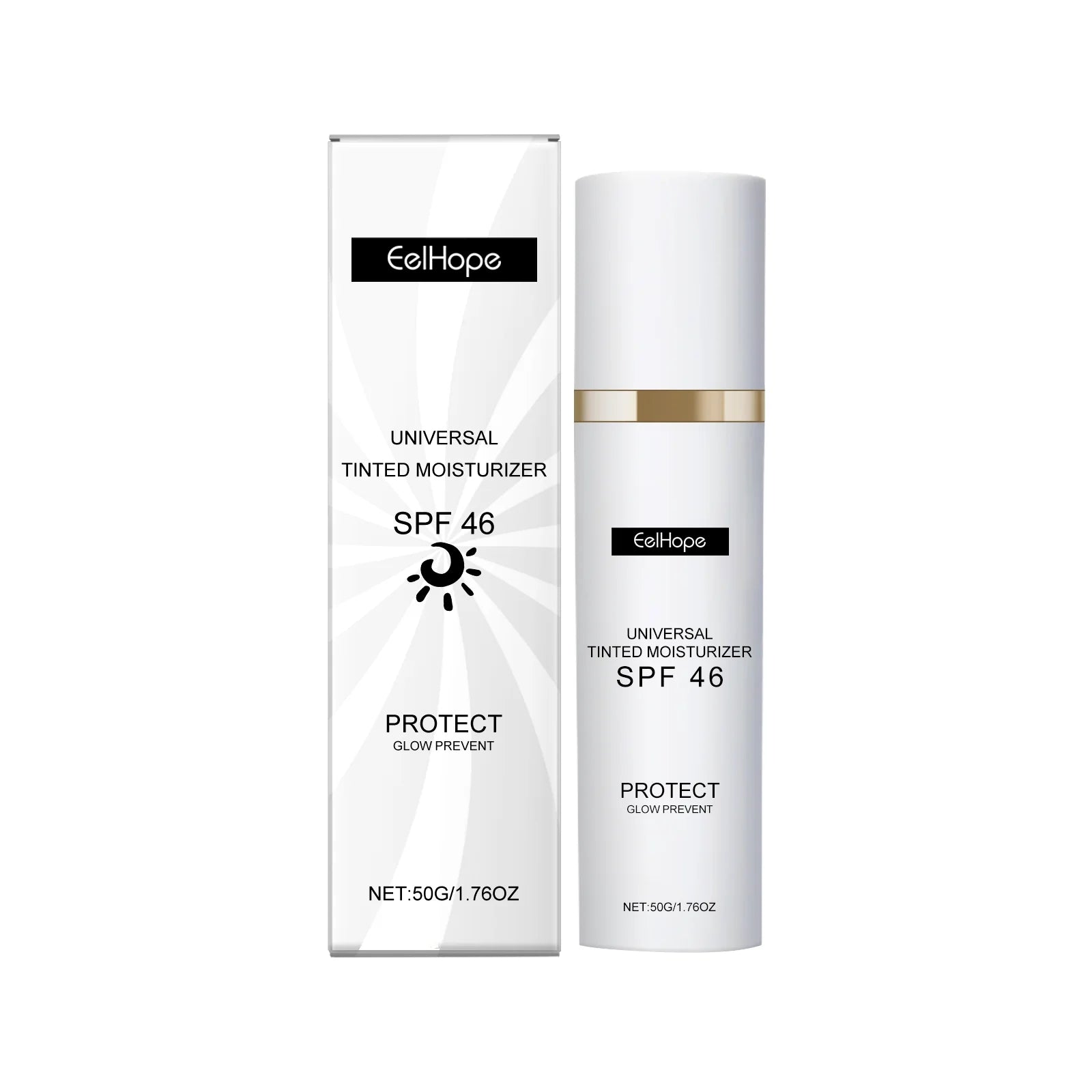 Sunscreen Tinted Moisturizer EELHOPE Lightweight Non Greasy Brightening Skin Tone Long Lasting Sun Protection For Daily Outdoor