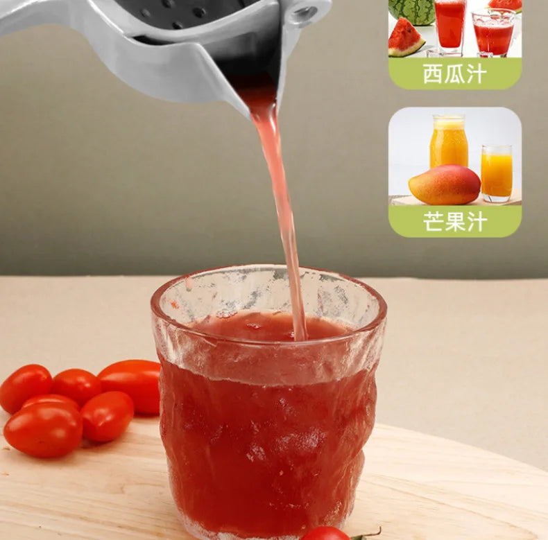 2024 Manual Juice Squeezer Aluminum Alloy Hand Pressure Juicer Pomegranate Orange Lemon Sugar Cane Juice Bar Kitchen Fruit Tool