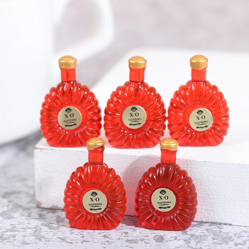 1 Set 1/12 Miniature Wine Bottles Dollhouse Kitchen Accessories - Mini Dolls House Living Room Accessories Beer Drink Bottles