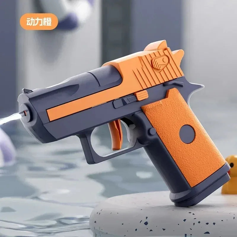 Mini Desert Eagle Water Gun - Continuous Firing Outdoor Water Pistol for Kids, Summer Beach Toy, Mechanical Water Shooter for Ou