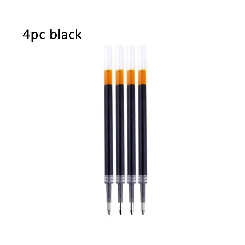 1Pc Ball point Pen + 4pc Refills Bullet 0.5mm Matte Red Roller ball Pen School Office Supplies Stationery Ink Pen S