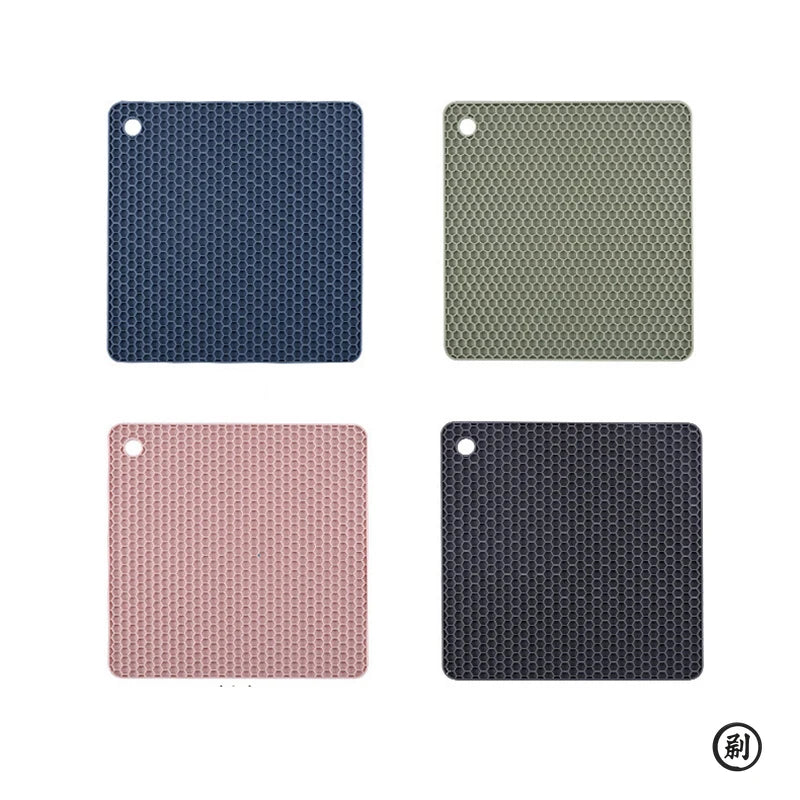 2/4 PCS Multifunction Heat Resistant Silicone Mat Drink Cup Coasters Nonslip Pads Pot Holder Table Placemat Kitchen Accessories