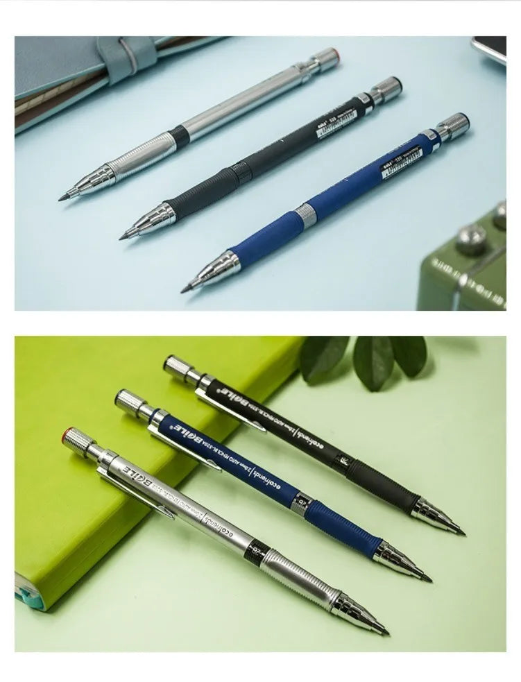 2.0mm Mechanical Pencil With Black/Color Lead Refill Automatic Pencil Art Drawing Painting Sketching School & Office Stationery