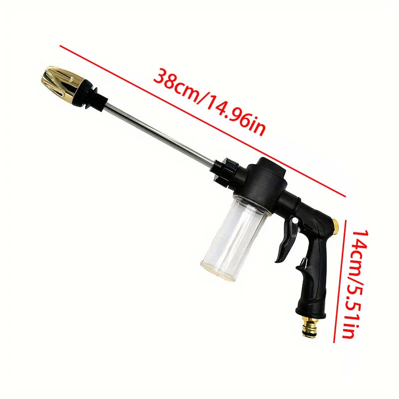 1PC Portable High-Pressure Water Gun Adjustable Cleaning Car Washer Garden Sprinkler Hose Nozzle Foam Water Gun