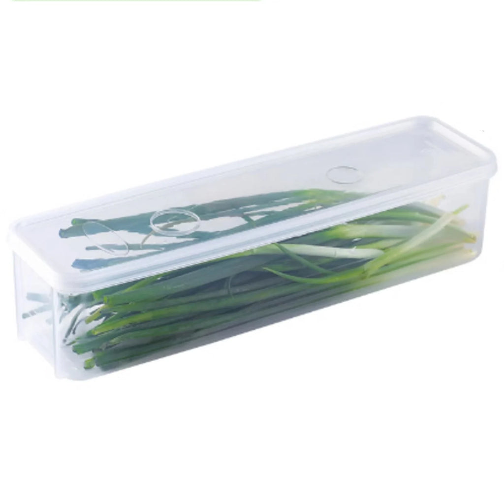 Cilantro Scallion Storage Box Refrigerator Fresh Keeper Container With Lid Vegetables Eggs Noodles Sealing Kitchen Organizer