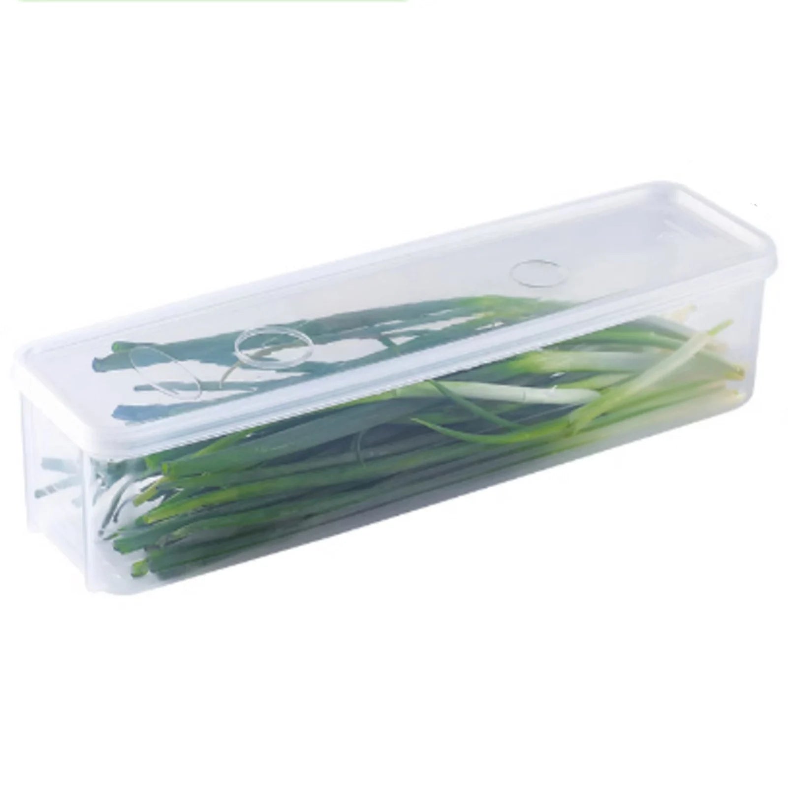 Cilantro Scallion Storage Box Refrigerator Fresh Keeper Container With Lid Vegetables Eggs Noodles Sealing Kitchen Organizer