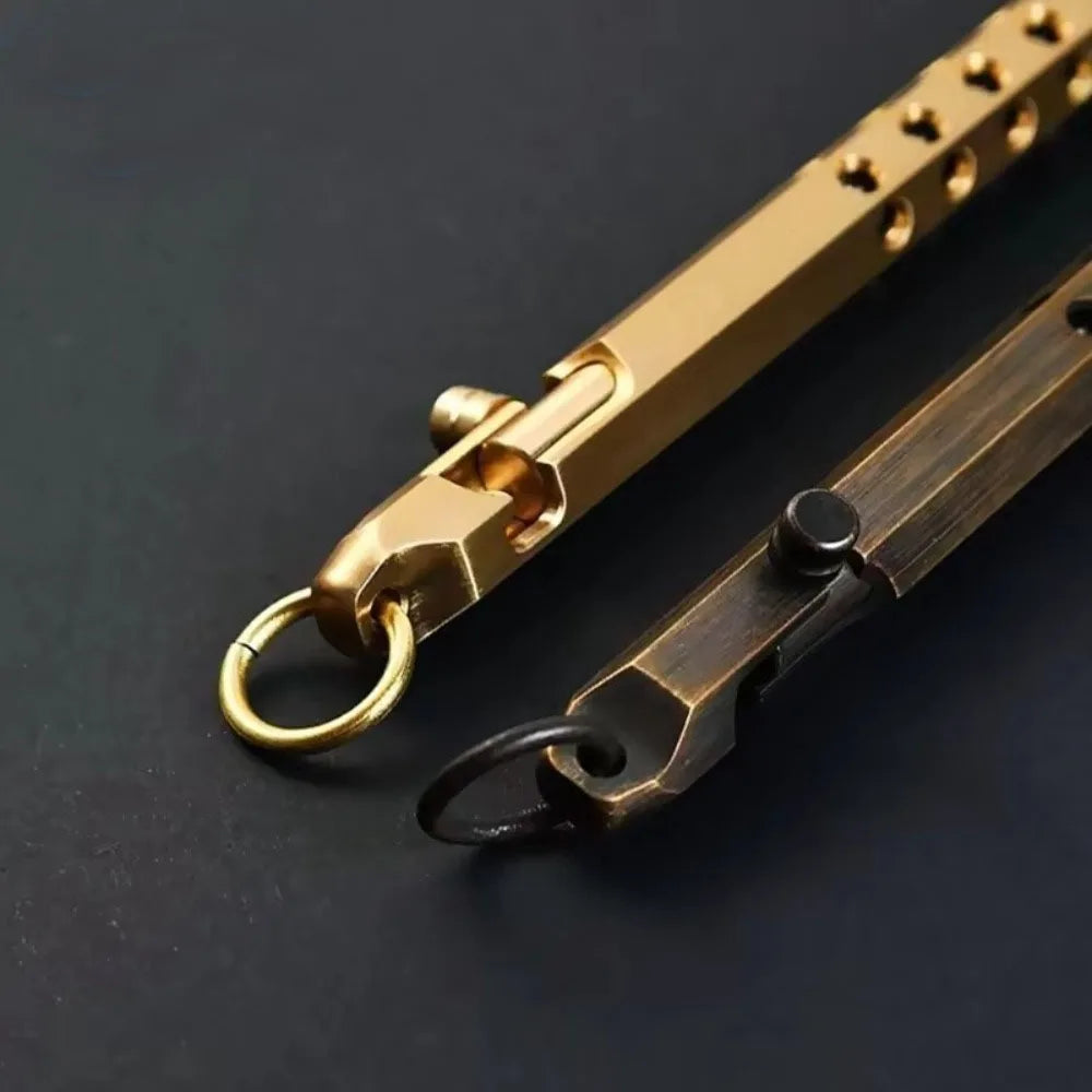 Retro Brass Pen Bolt Action Signature Ballpoint Pen for Business Christmas Birthday School Student Office Stationery