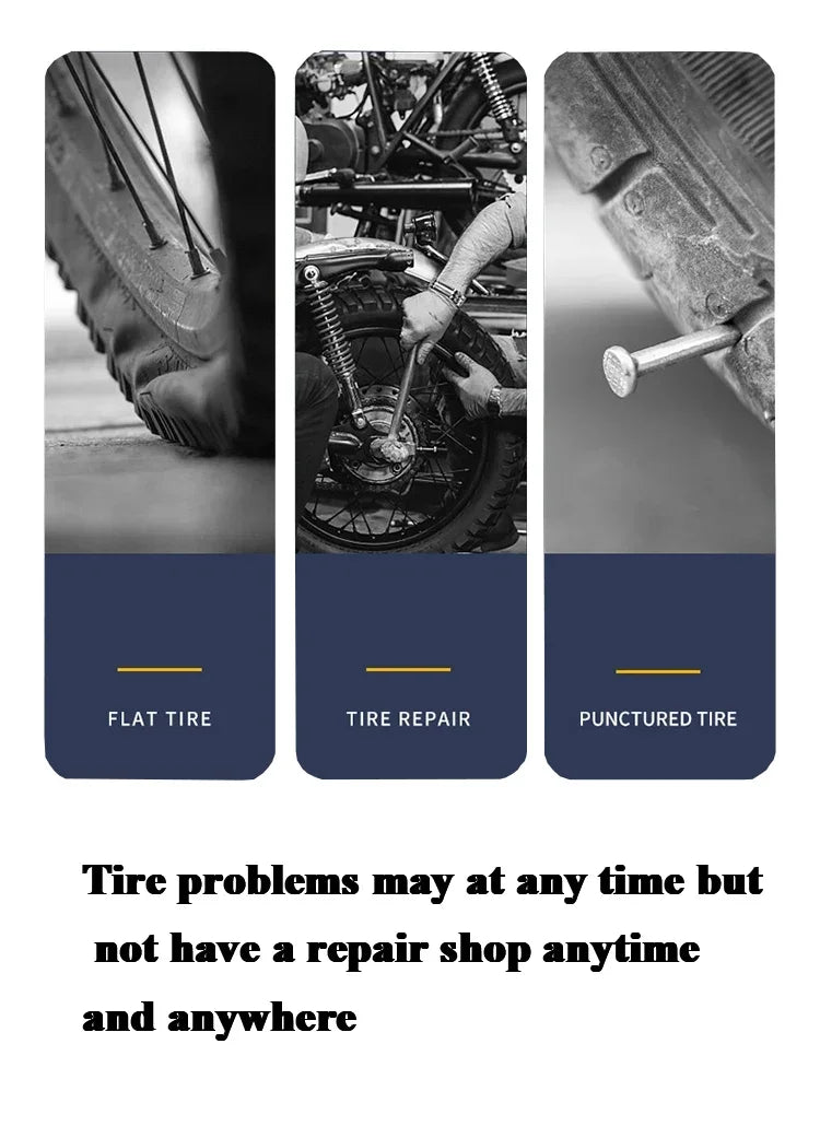 10/30Pcs Car Tyre Repair Rubber Nail Set Universal Car Motorcycle Tyre Repair Nails Truck Scooter Bike Tire Puncture Repair Tool