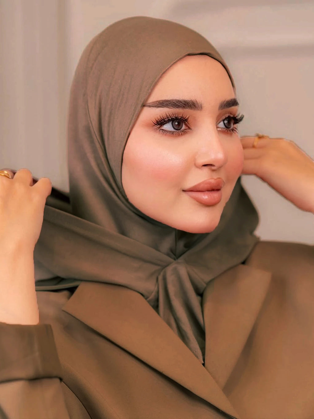 New Muslim Double Layer Under Cap Instant Hijab Inner Cap Islamic Turban Women Hijab Ramadan Elastic Turban Bandana Headband