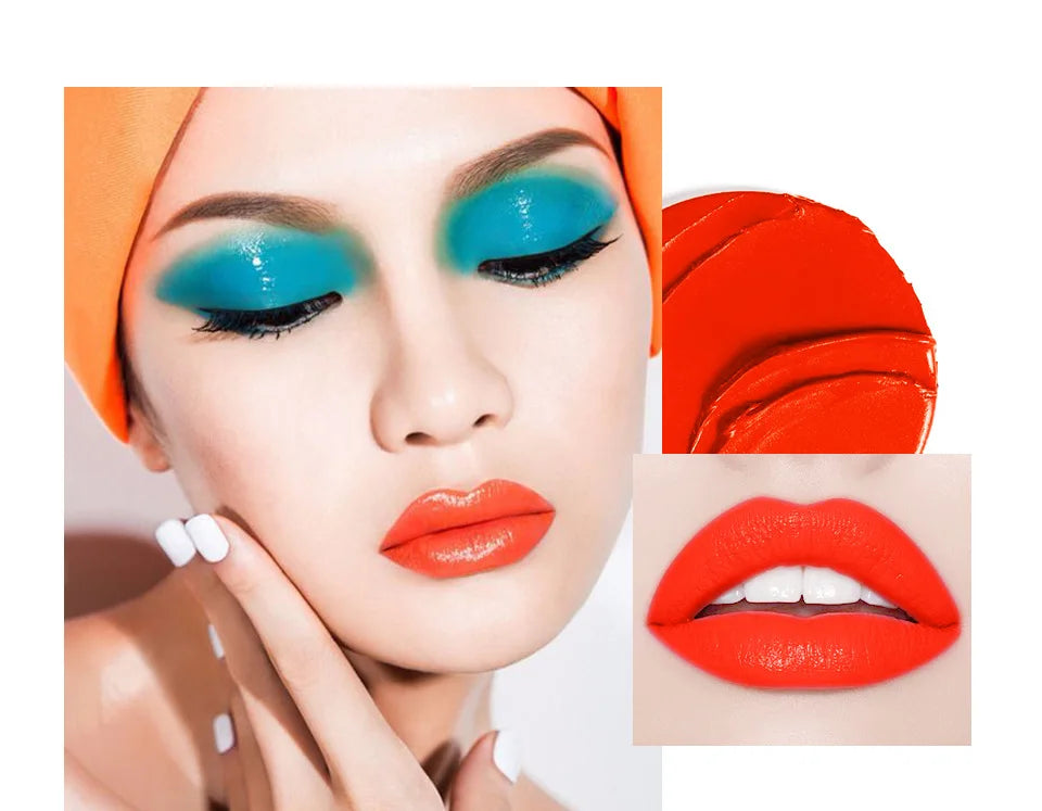 High Quality Popfeel Waterproof Lasting Matte Luxury Velvet Lipstick Make up Smudge-Free Pigmented Lipsticks Lip Gloss Cosmetics