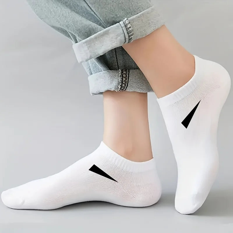 10/20 Pairs Men Women's Low-Cut Ankle Socks - Soft Lightweight Breathable No-Show Athletic Socks for Sports & Casual Wear, Soli