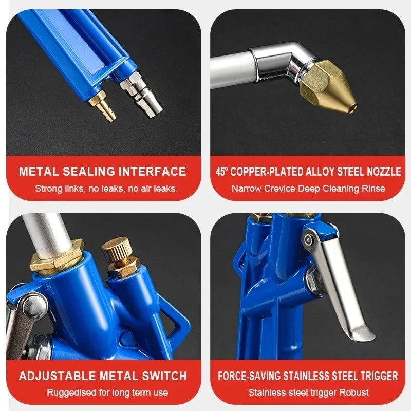 Pneumatic Cleaning Tools High Pressure Washer Gun Hose Nozzles Car Washing Garden Watering Vehicle Oil Cleaner Accessories
