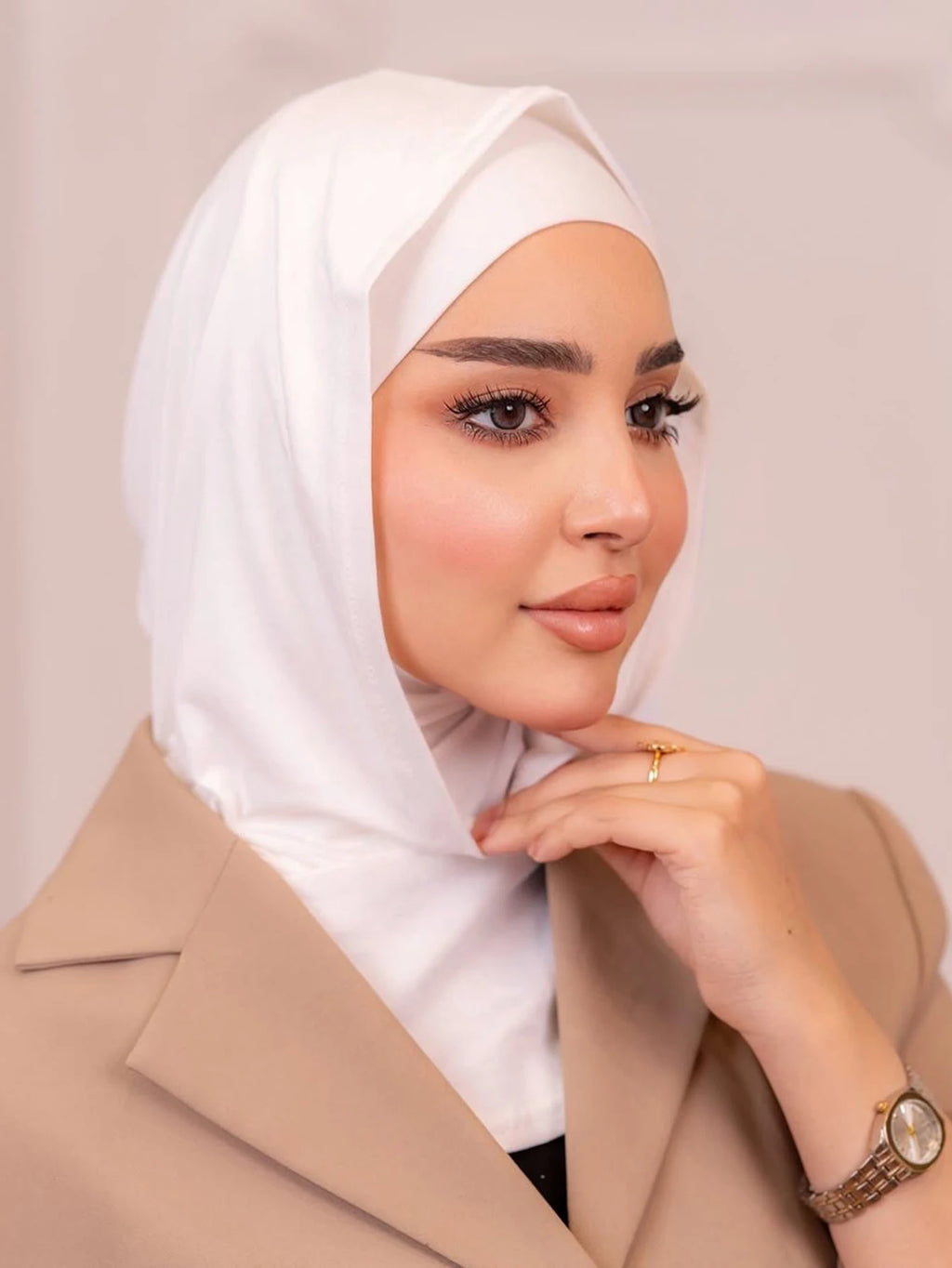 New Muslim Double Layer Under Cap Instant Hijab Inner Cap Islamic Turban Women Hijab Ramadan Elastic Turban Bandana Headband